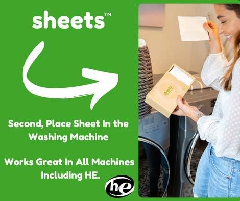 Sheets Laundry Club Bundle - 50 Pack (up to 100 loads) Fragrance Free Detergent Sheets & 40 Pack Free & Clear Dryer Sheets - New Liquidless Technology, Travel Essential Cleaning Supplies