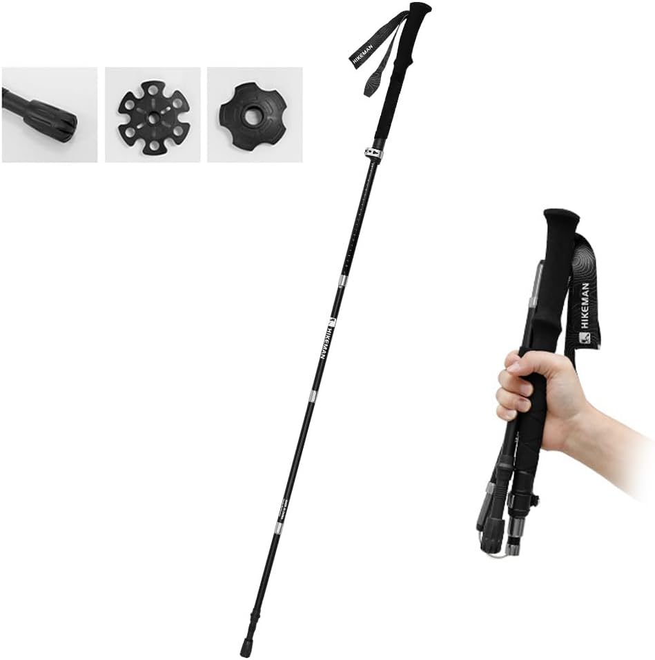 Trekking Poles Lightweight Aluminum Alloy Walking Stick for Hiking, Camping, Mountaining, Backpacking, Walking