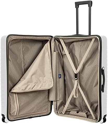 Bric's B|Y Ulisse Spinner Suitcase, Expandable Hard Shell Luggage with TSA Lock and Smooth 360° Wheels 28" – White