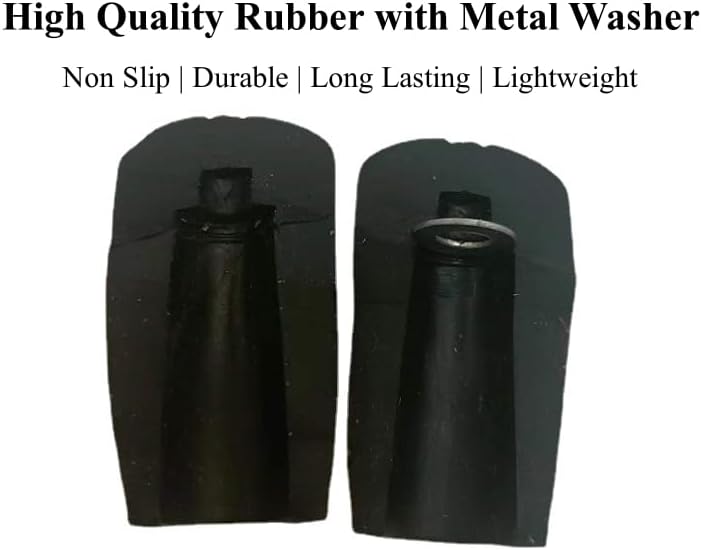 Walking Stick Tips Rubber 4pcs Trekking Pole Tips Replacement- Rubber Feet for Hiking Poles, Walking Sticks, Trekking Poles | Rubber Tip for Walking Sticks Hiking Trekking Poles Boot Tips Rubber Feet