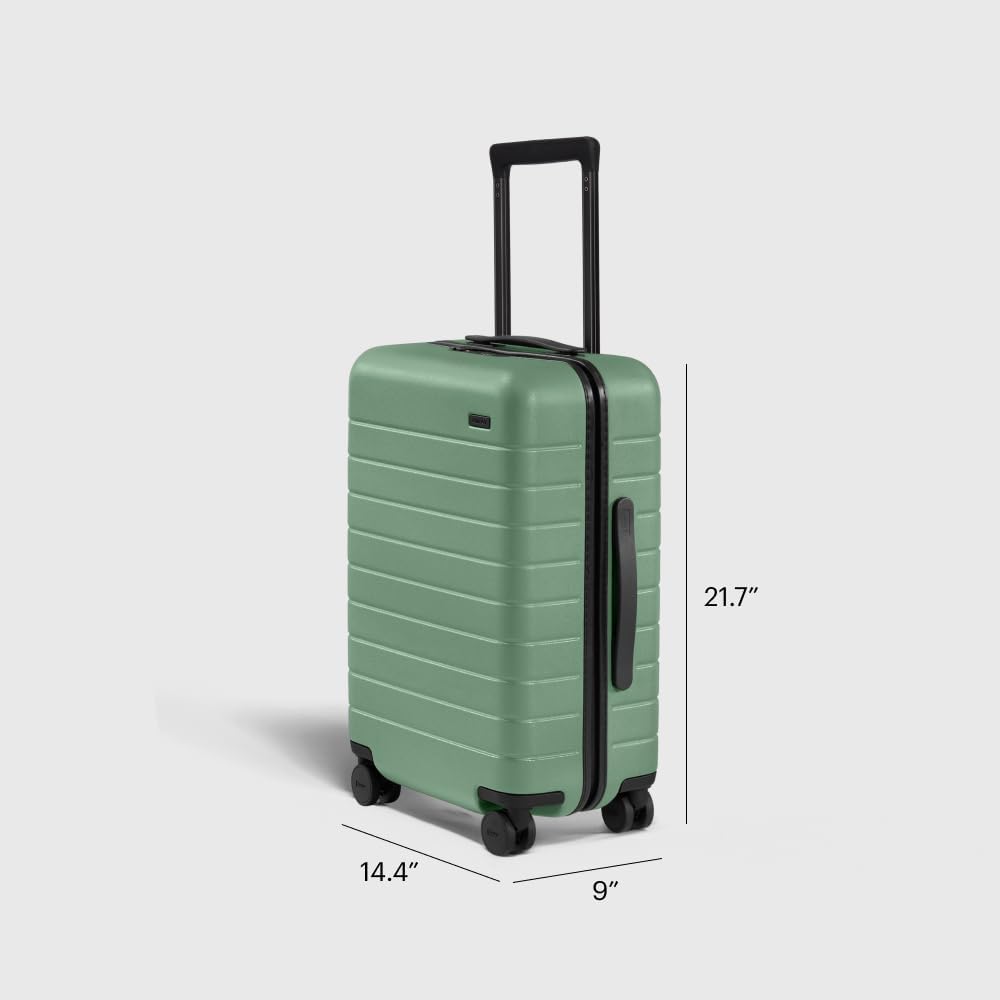 Away Carry-On Luggage, Lightweight Hardside Suitcase with Spinner Wheels, 22 Inch Airline Approved, TSA Lock, Sea Green