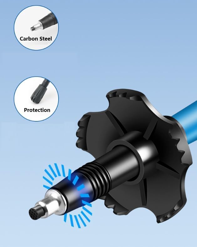 Collapsible Trekking Poles, Aluminum, 38-44 Inches(Compact), 44-52 Inches(Full) Adjustable Height with Quick-Lock, Ergonomic Grip,