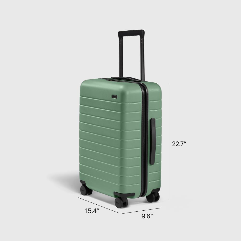 Away Bigger Carry-On Luggage, Lightweight Hardside Large Suitcase with Spinner Wheels, TSA Lock, Airline Approved, Sea Green