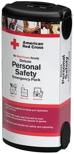 American Red Cross Officially Licensed Product, First Aid Kit for One Person, 13 Piece Emergency Medical Supplies to Clean and Treat Minor Injuries