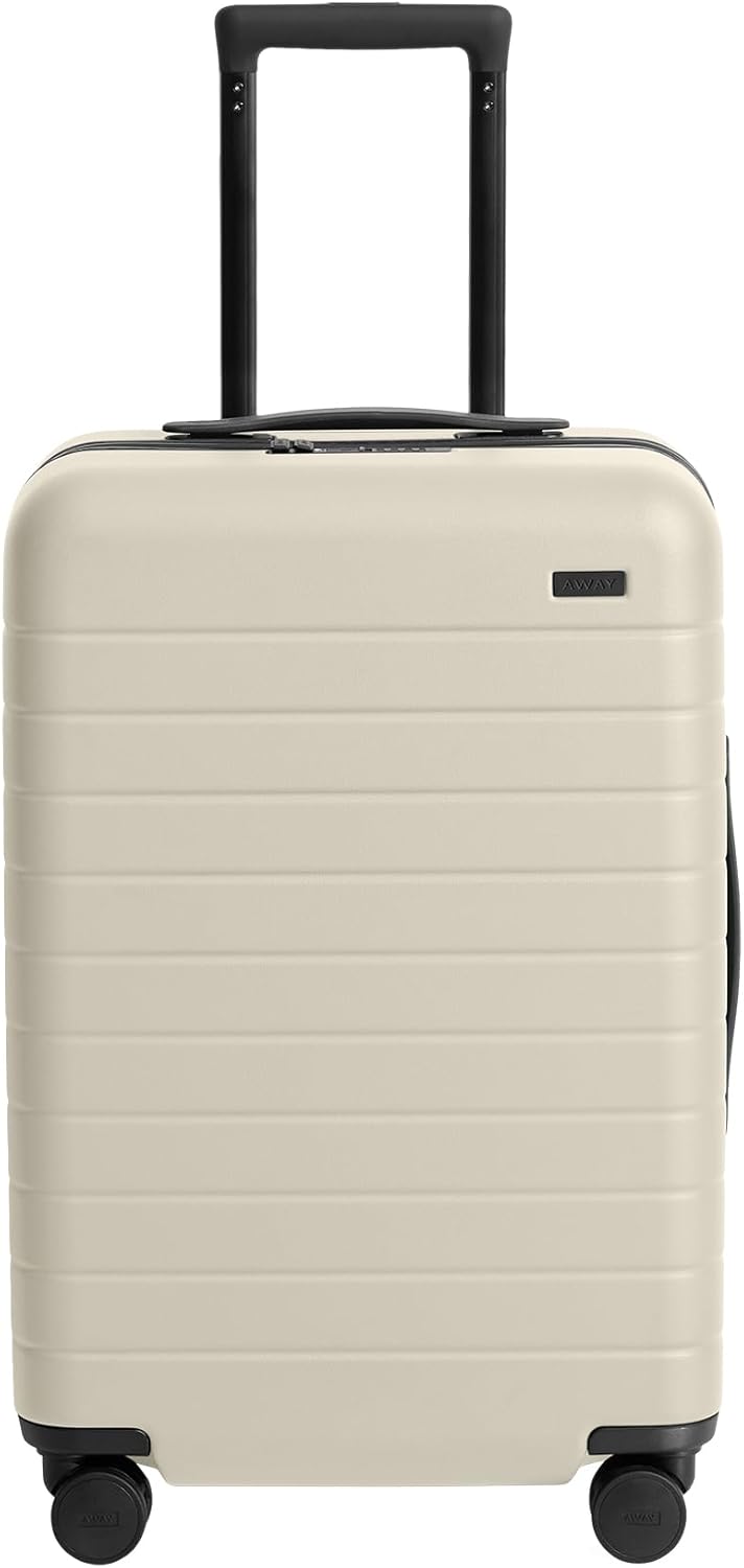 Away Bigger Carry-On Luggage, Lightweight Hardside Large Suitcase with Spinner Wheels, TSA Lock, Airline Approved, Salt White Matte