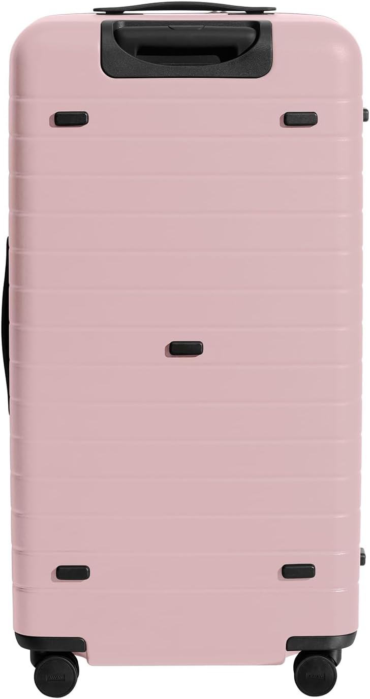 Away Large Trunk Luggage, 31 Inch Hardside Suitcase with Spinner Wheels, Lightweight & Durable, TSA Lock, Ideal for Long Trips, Blush Pink