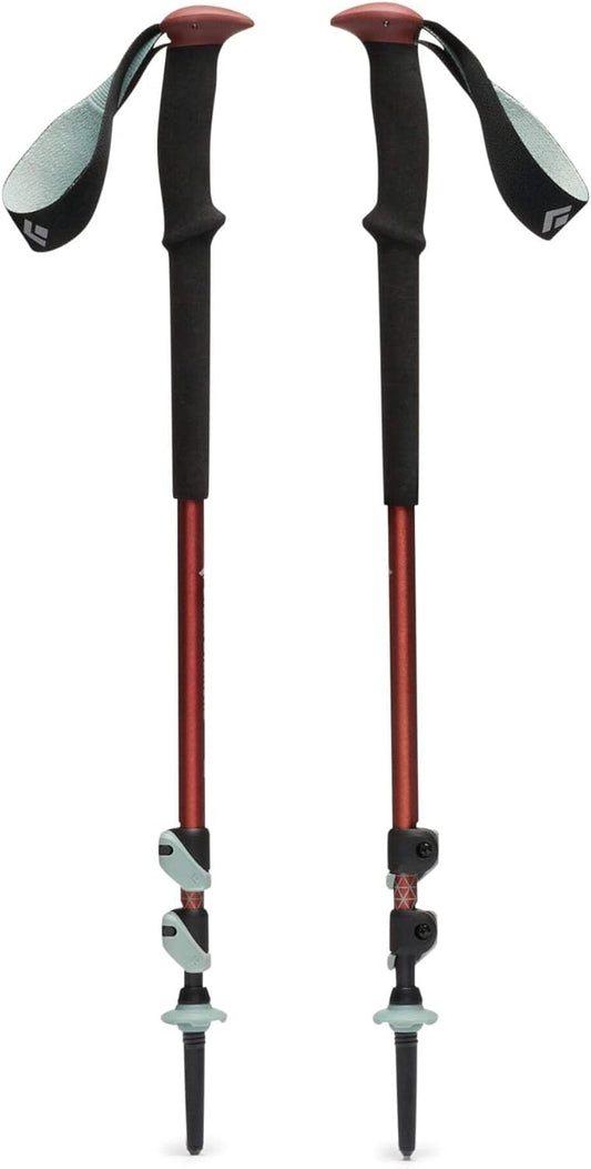 BLACK DIAMOND Trail Trekking Poles (Pair) | Lightweight Aluminum Hiking Poles | FlickLock Adjustable Shafts | All-Season Stability & Comfort