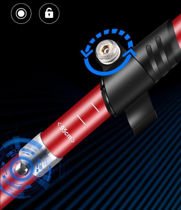 Collapsible Trekking Poles, Aluminum, 38-44 Inches(Compact), 44-52 Inches(Full) Adjustable Height with Quick-Lock, Ergonomic Grip,