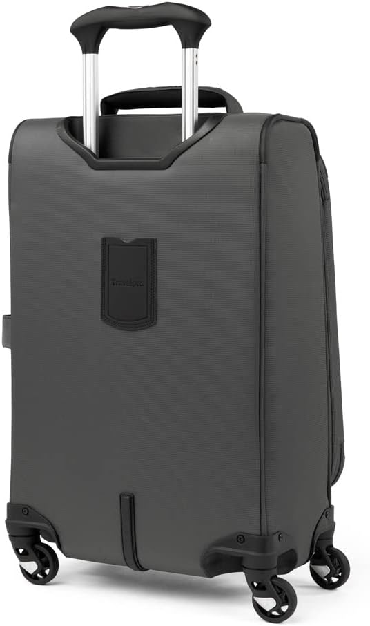 Travelpro Maxlite 5 Softside Expandable Luggage with 4 Spinner Wheels, Lightweight Suitcase, Men and Women, International, Shadow Grey, Carry-on 21-Inch