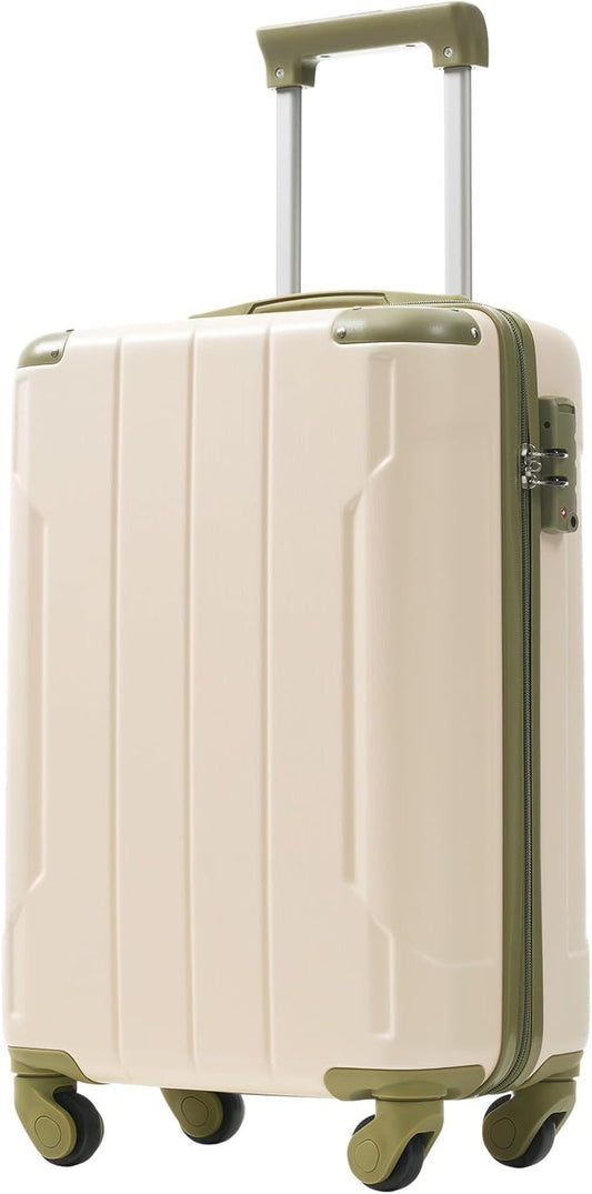 Merax 20 Inch Carry On Luggage Airline Approved, Hardshell ABS Suitcase with Spinner Wheels, TSA Lock, Lightweight Travel Luggage for Business Trips & Weekend Getaways
