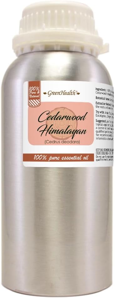 16 fl oz - Cedarwood Himalayan Essential Oil (100% Pure & Uncut), Aluminum Bottle - GreenHealth