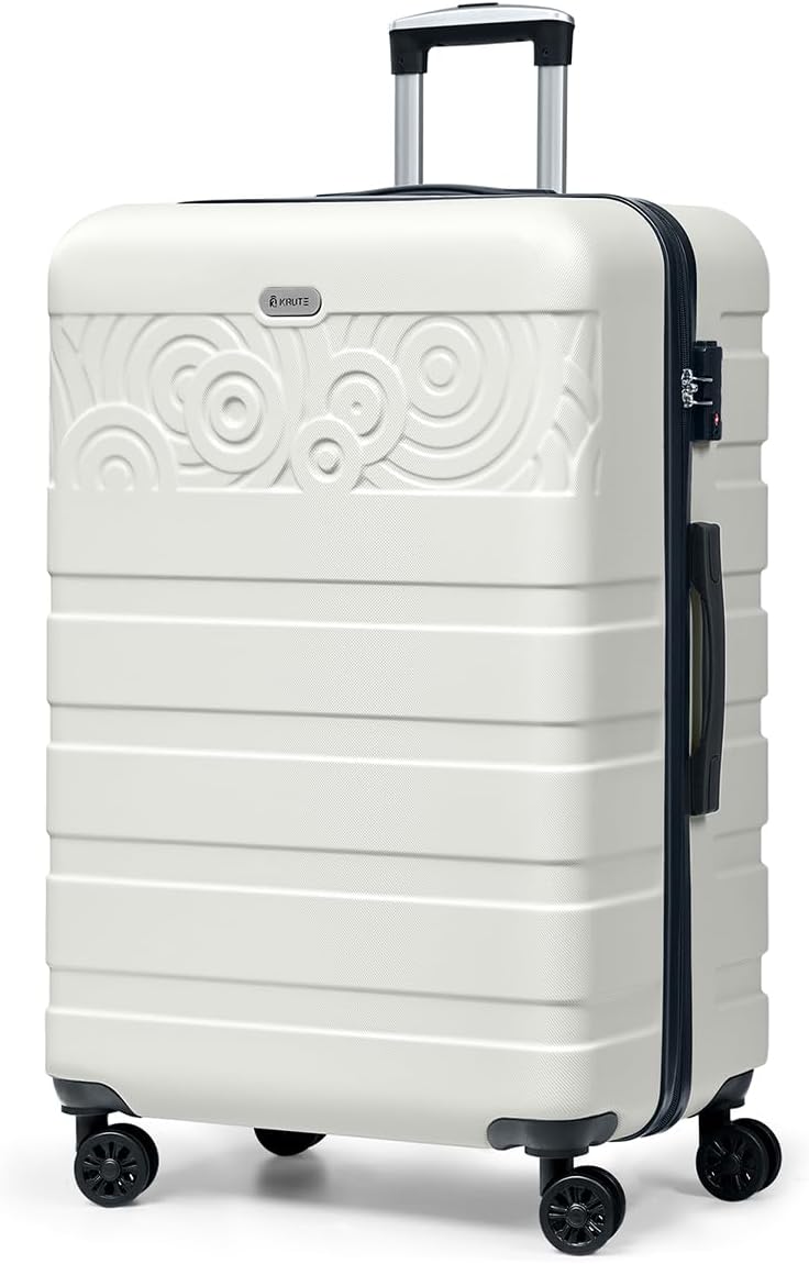 Krute Luggage 28 Inch Suitcase With Spinner Wheels Large Suitcases Lightweight Hard Shell PC ABS TSA Lock Checked Luggages