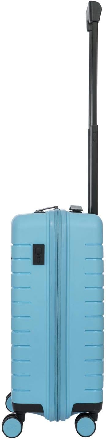 Bric's B|Y Ulisse Spinner Carry-On Suitcase, Lightweight Expandable Hard Shell Luggage with TSA Lock and Smooth 360° Wheels 21 Inch – Sky Blue