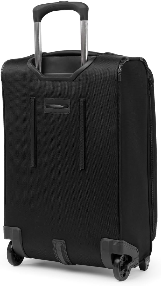 Travelpro Crew Classic Lightweight Softside Expandable Carry on Luggage, 2 Wheel Upright Rollaboard Suitcase, Men and Women, Carry On 22-Inch, Black