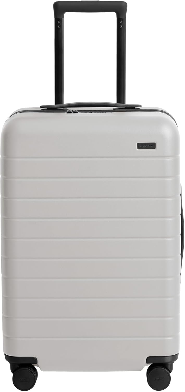 Away Bigger Carry-On Luggage, Lightweight Hardside Large Suitcase with Spinner Wheels, TSA Lock, Airline Approved, Cloud Gray