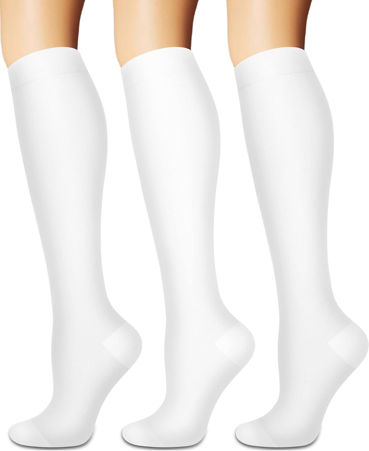 Compression Socks for Women and Men Circulation (3 Pairs) is Best Support for Running Athletic Cycling Hiking