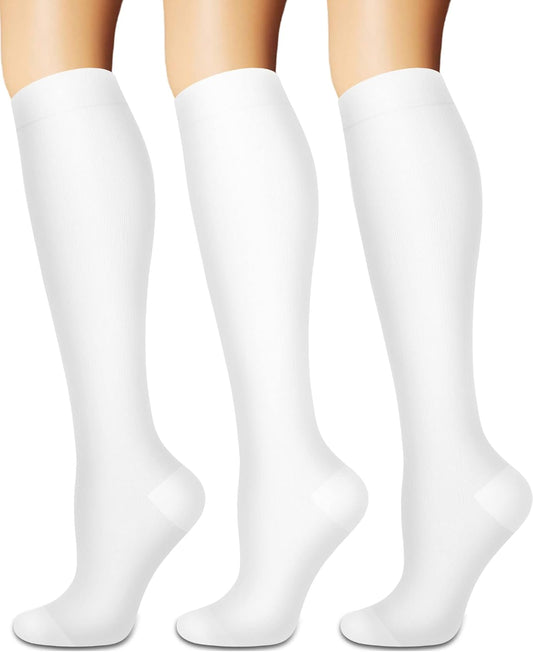 Compression Socks for Women and Men Circulation (3 Pairs) is Best Support for Running Athletic Cycling Hiking