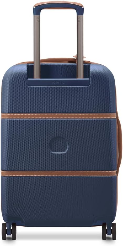 DELSEY PARIS Chatelet Air 2.0 Hardside Luggage with Spinner Wheels, Navy Blue, Carry on 20 Inch