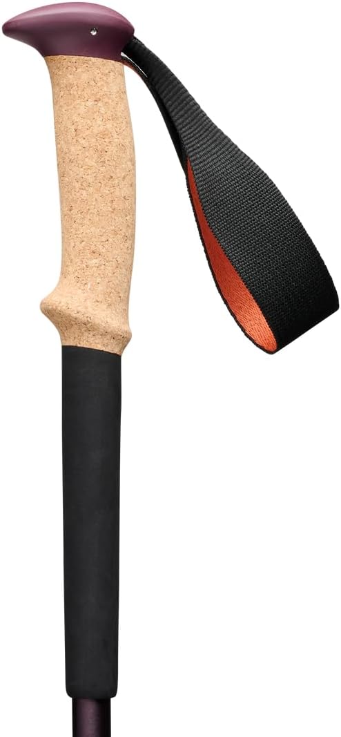 BLACK DIAMOND Trail Cork Trekking Poles (Pair) | Lightweight Collapsible Aluminum Hiking Poles | Natural Cork Grips | FlickLock Adjustable Shafts for All-Season Stability