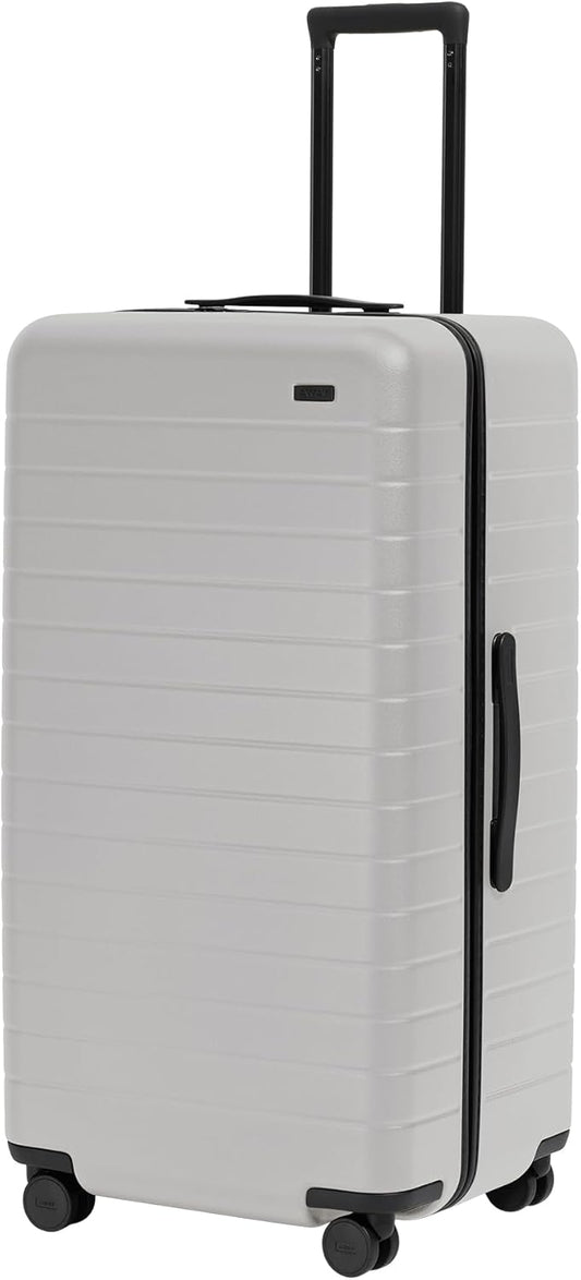 Away Large Trunk Luggage, 31 Inch Hardside Suitcase with Spinner Wheels, Lightweight & Durable, TSA Lock, Ideal for Long Trips, Cloud Gray