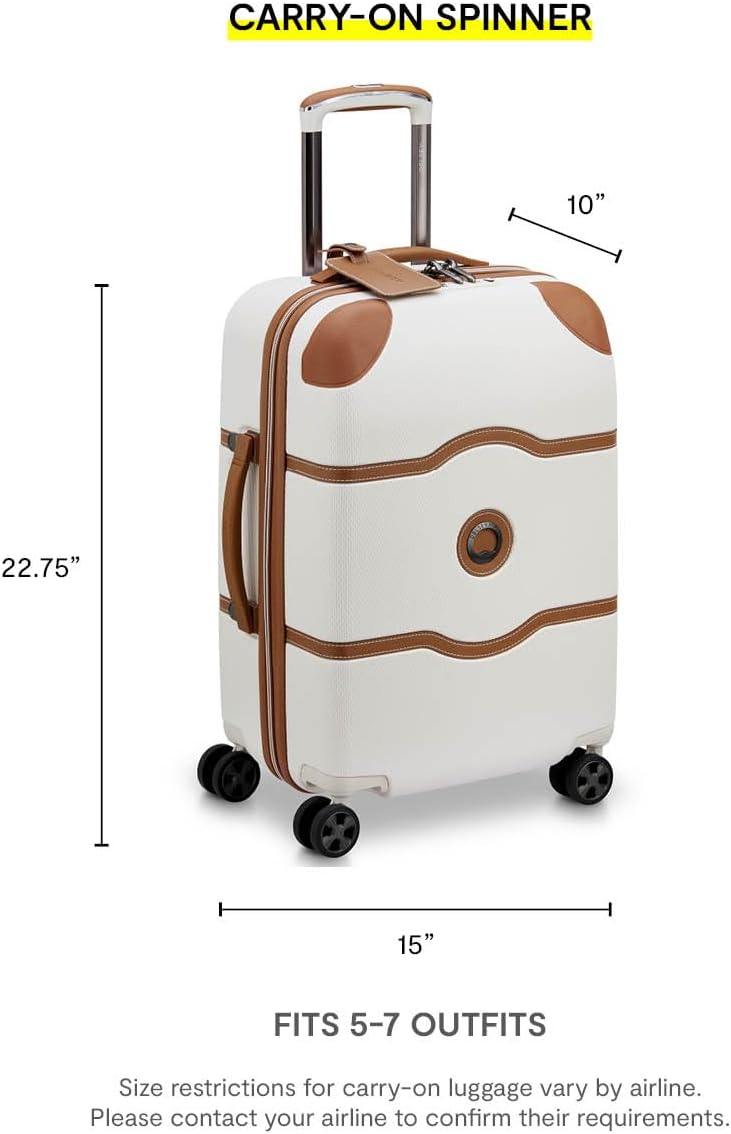 DELSEY PARIS Chatelet Air 2.0 Hardside Luggage with Spinner Wheels, Chocolate Brown, Carry on 20 Inch