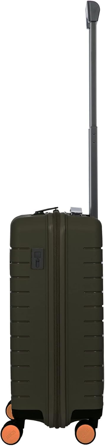 Bric's B|Y Ulisse Spinner Carry-On Suitcase, Lightweight Expandable Hard Shell Luggage with TSA Lock and Smooth 360° Wheels 21 Inch – Olive
