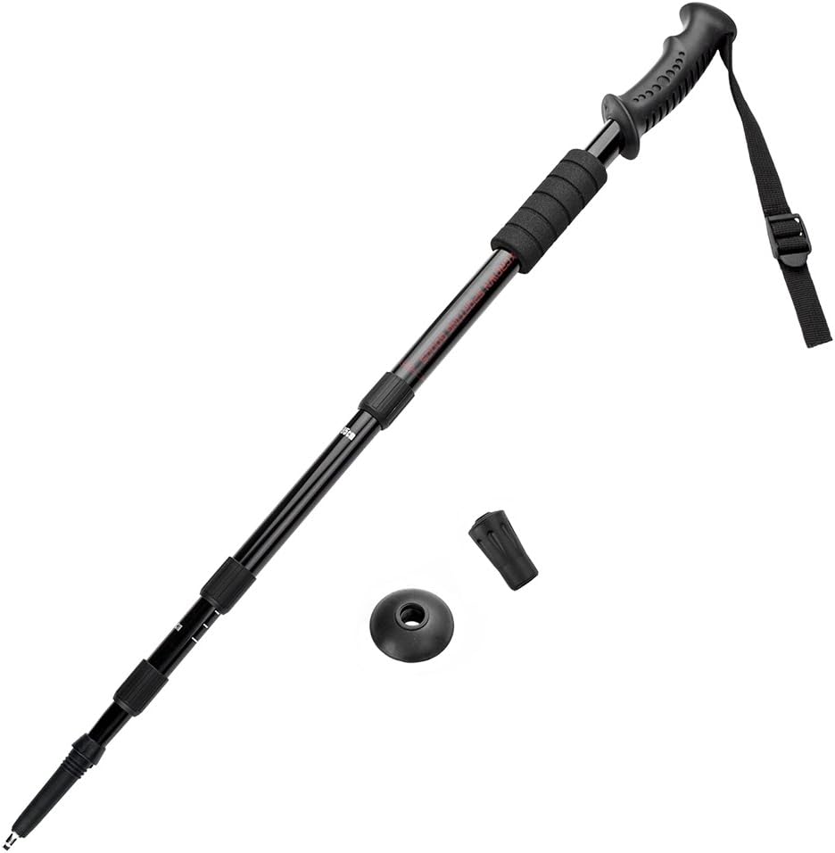 43" Shock-Resistant Adjustable Trekking Pole and Hiking Staff by Crown Sporting Goods