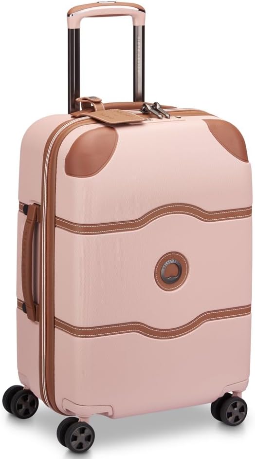 DELSEY PARIS Chatelet Air 2.0 Hardside Luggage with Spinner Wheels, Blush Pink, Carry on 20 Inch