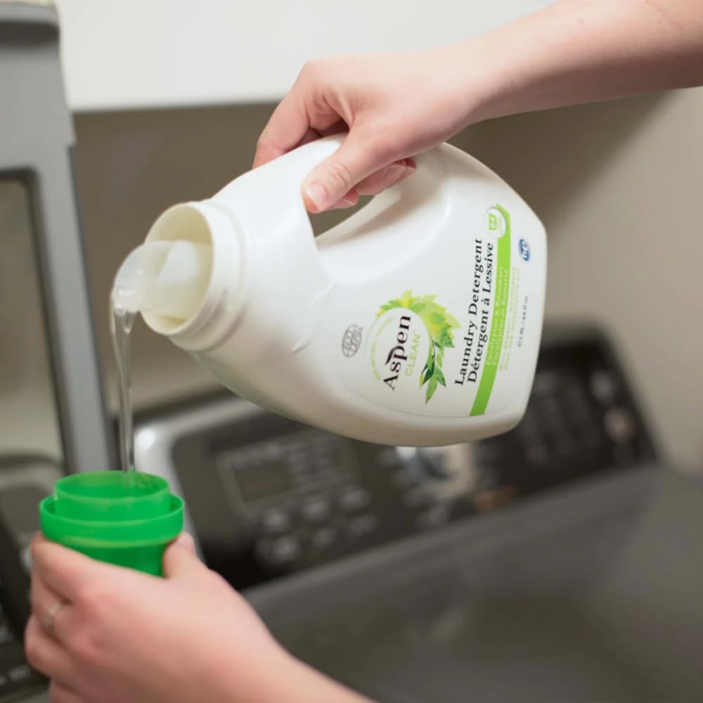 Natural Laundry Detergent Eucalyptus & Rosemary - 100% Natural, Organic, HE Liquid Laundry Detergent - Vegan, Cruelty-Free, Biodegradable - Safe for Babies, Pets & Kids - EWG Certified