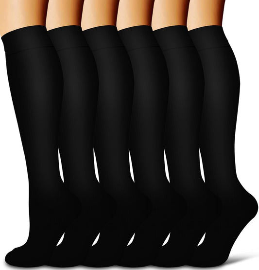 COOLOVER Compression Socks for Women and Men - Best for Circulation, Running, Athletic, Recover, Nurse, Travel
