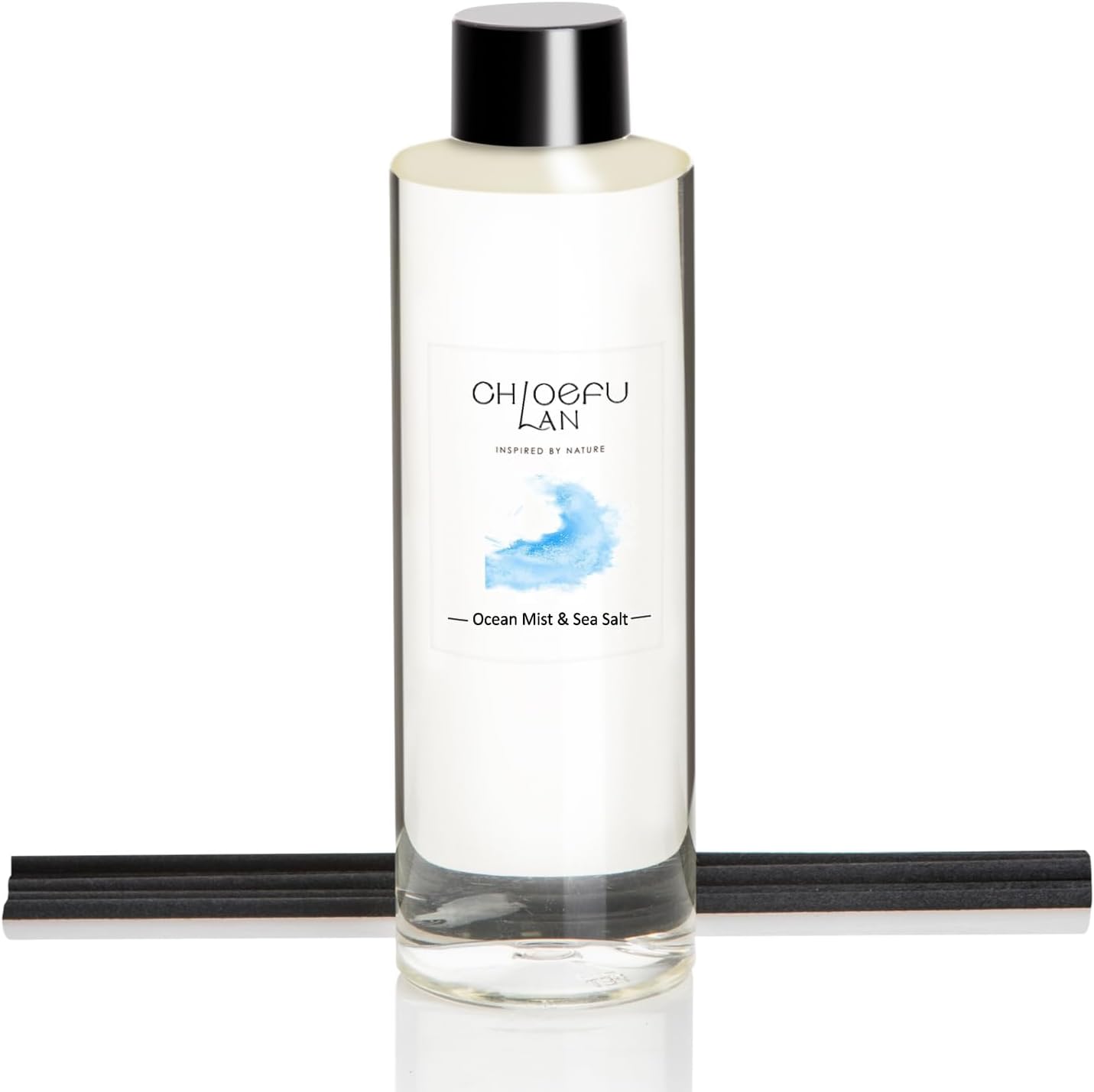 Chloefu LAN Ocean Mist & Sea Salt Scented Oil Diffuser Refill 6.76 fl oz Natural Scented Oil - Best for Aromatherapy, SPA and Home, 0% Alcohol, Fresh and Invigorating