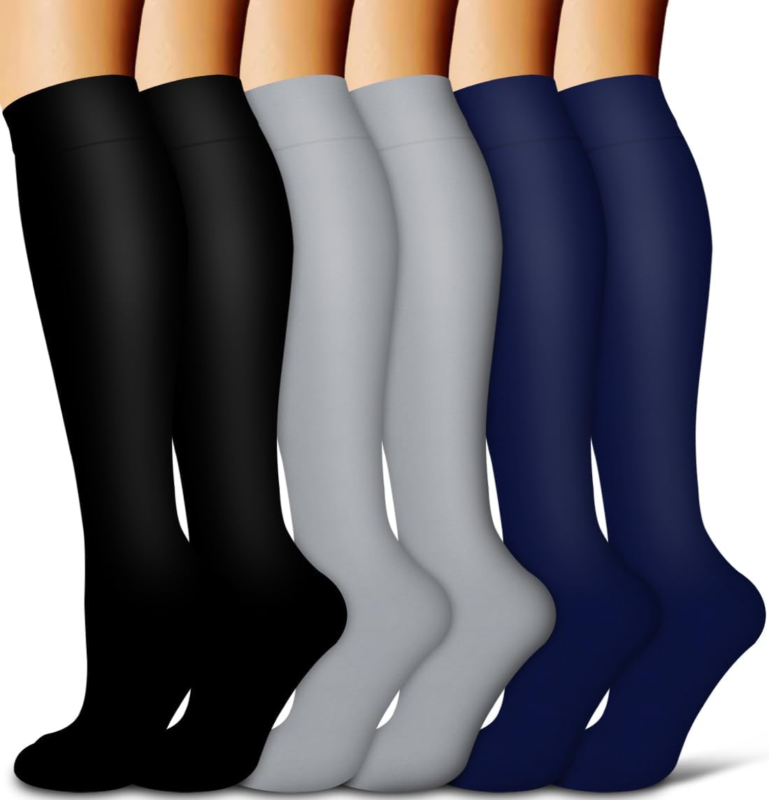 COOLOVER Compression Socks for Women and Men - Best for Circulation, Running, Athletic, Recover, Nurse, Travel