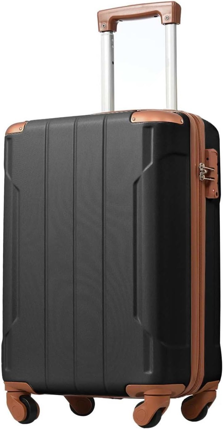 Merax 20 Inch Carry On Luggage Airline Approved, Hardshell ABS Suitcase with Spinner Wheels, TSA Lock, Lightweight Travel Luggage for Business Trips & Weekend Getaways