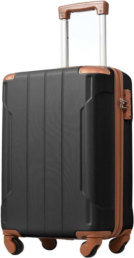 Merax 20 Inch Carry On Luggage Airline Approved, Hardshell ABS Suitcase with Spinner Wheels, TSA Lock, Lightweight Travel Luggage for Business Trips & Weekend Getaways