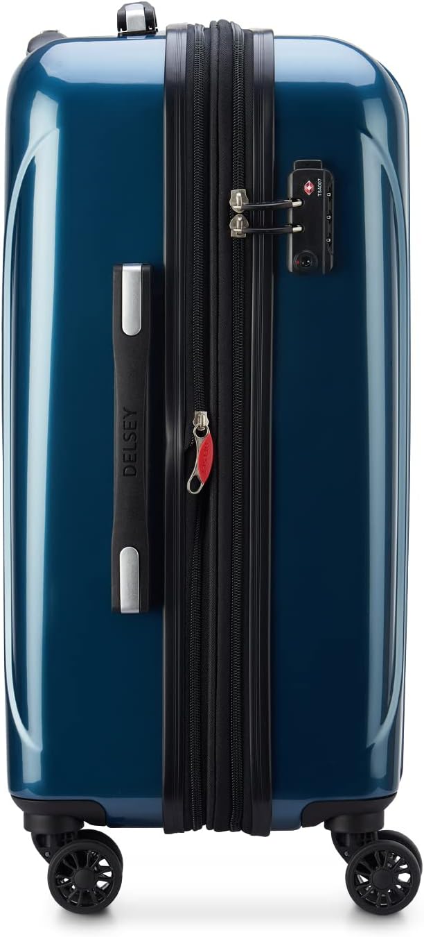 DELSEY PARIS Helium Aero Hardside Expandable Luggage with Spinner Wheels, Teal, Carry-On 21 Inch