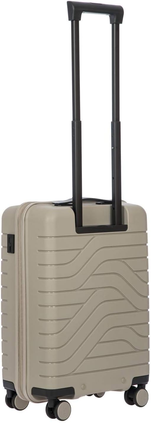 Bric's B|Y Ulisse Spinner Carry-On Suitcase, Lightweight Expandable Hard Shell Luggage with TSA Lock and Smooth 360° Wheels 21 Inch – Dove Grey