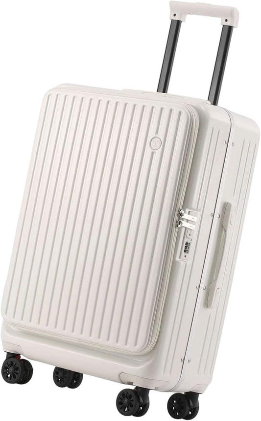 Expandable Carry On Luggage Top Opening Design Ergonomic Practical Hardshells Suitcase With 360 Degree Textured S