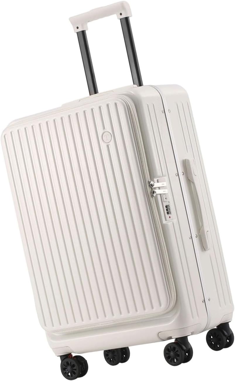 Expandable Carry On Luggage Top Opening Design Ergonomic Practical Hardshells Suitcase With 360 Degree Textured S