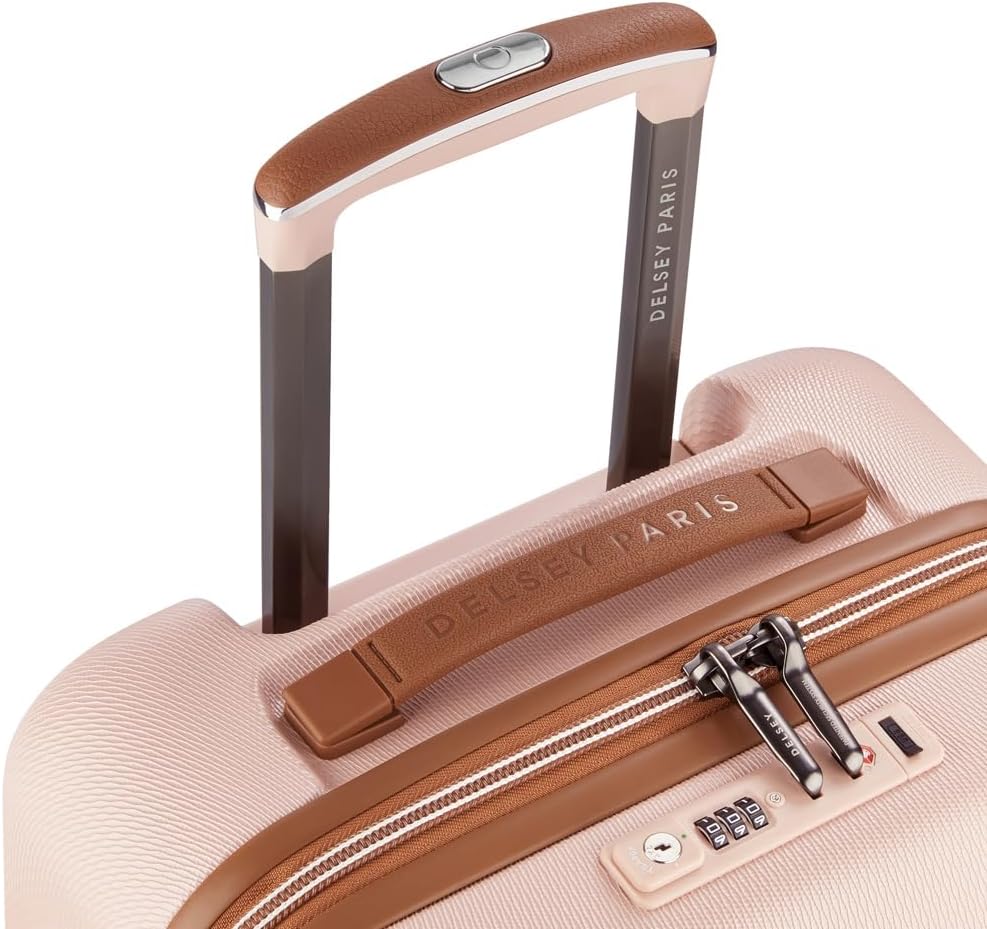 DELSEY PARIS Chatelet Air 2.0 Hardside Luggage with Spinner Wheels, Blush Pink, Carry on 20 Inch