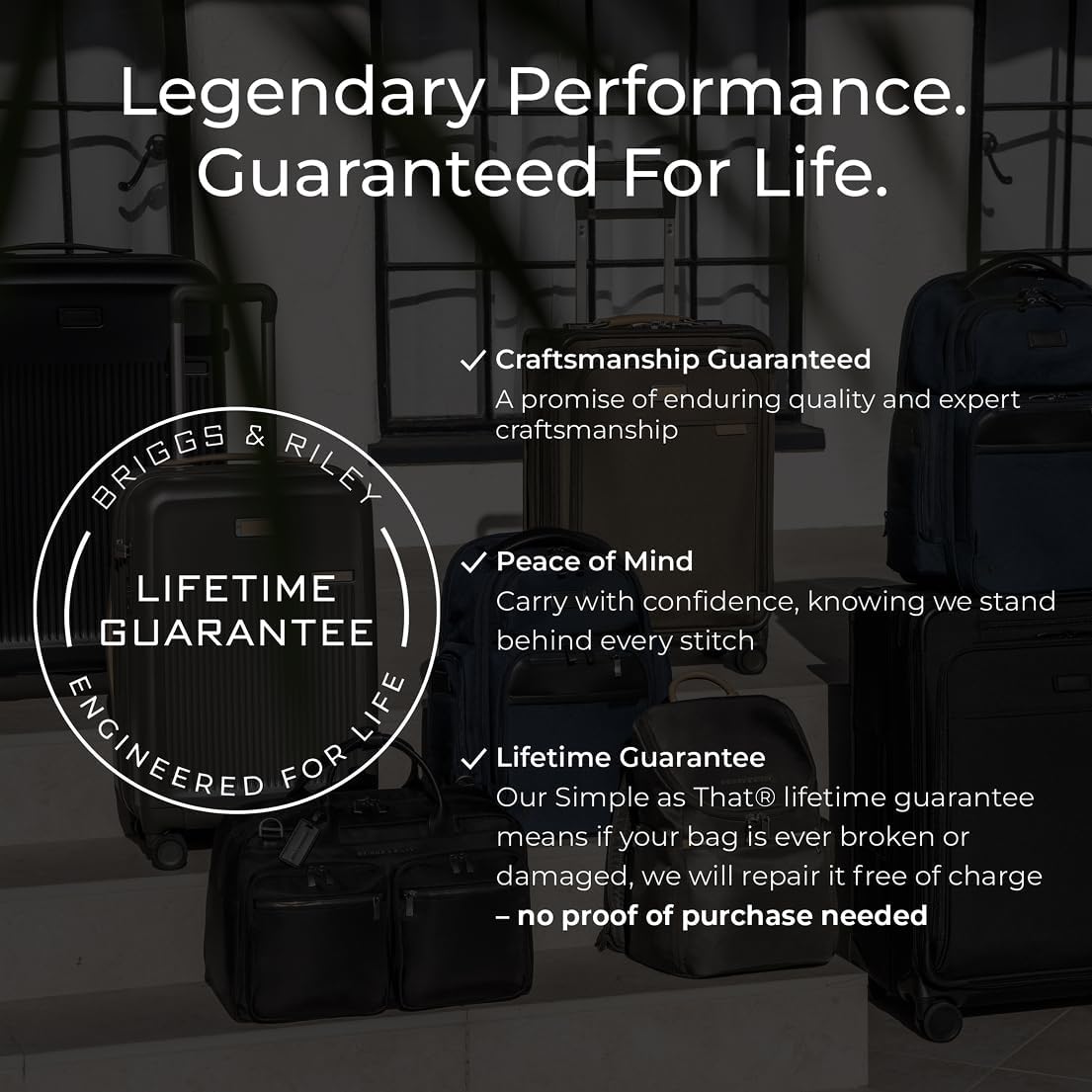 Briggs & Riley Essential 22" Carry On Expandable Spinner - Luggage for Travel, Suitcases with Wheels, Hardside Rolling Bag for Men & Women, Self-Repairing Zipper - Sympatico Collection, Navy