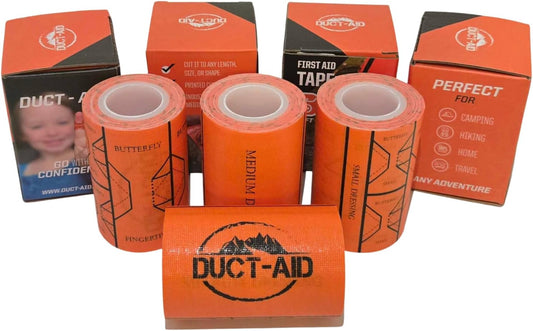 Compact First Aid Kit, Medical Grade Adhesive, Emergency Response Kit, 10 Feet of Medical Tape (10 Feet of Medical Tape, 4, Count)