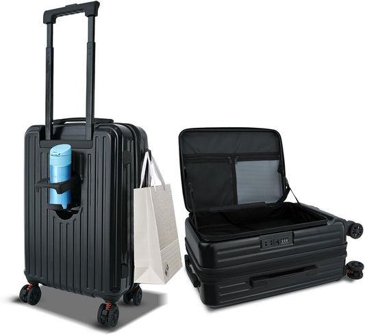 Carry on Suitcases with Wheels, 20 inch Carry on Luggage 22x14x9 Airline Approved, Hard Shell Top-open Design Luggage with Spinner wheels, Expandable Suitcase with YKK zipper, Lightweight and Durable.