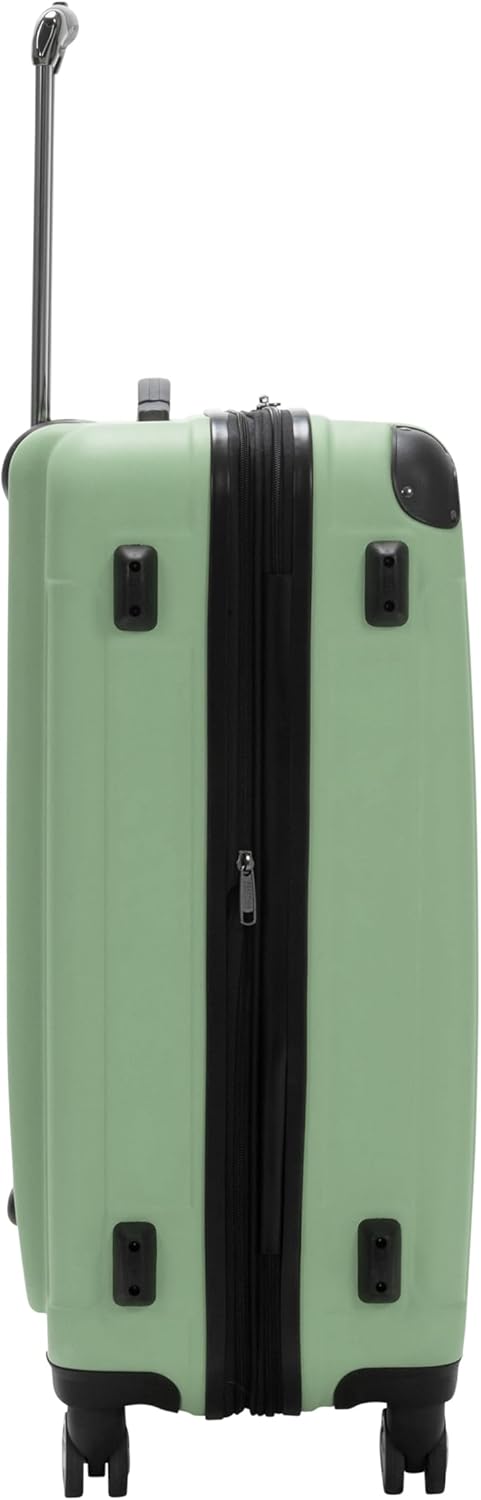 Kenneth Cole REACTION Renegade Luggage Expandable 8-Wheel Spinner Lightweight Hardside Suitcase, Seafoam, 28-Inch Checked