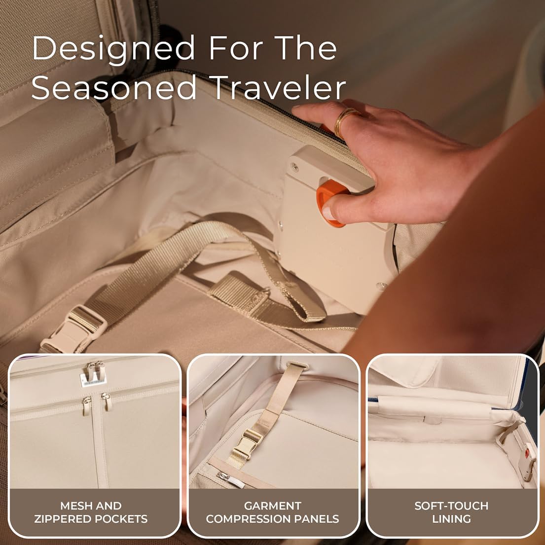 Briggs & Riley 27" Medium Expandable Spinner - Checked Luggage for Travel, Suitcases with Wheels, Hardside Rolling Bag for Men & Women, Self-Repairing Zipper - Sympatico Collection, Black