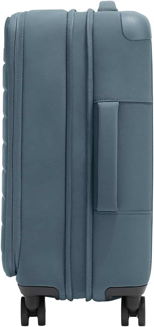 Away Softside Carry-On Suitcase, 22 Inch Lightweight, Expandable High-Strength Nylon Luggage With Spinner Wheels, Meets Requirements for Most Major Airlines, Coast Blue