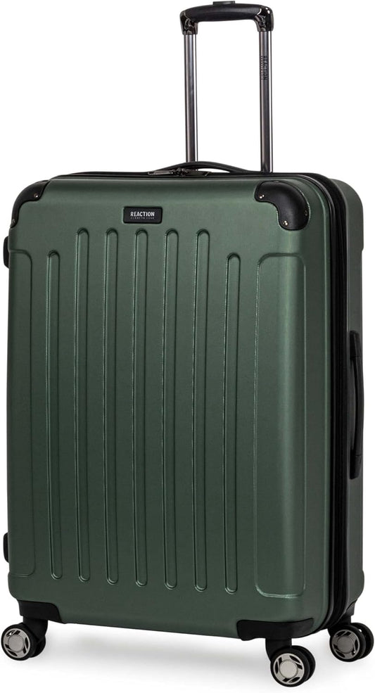 Kenneth Cole REACTION Renegade Luggage Expandable 8-Wheel Spinner Lightweight Hardside Suitcase, Cilantro, 28-Inch Checked