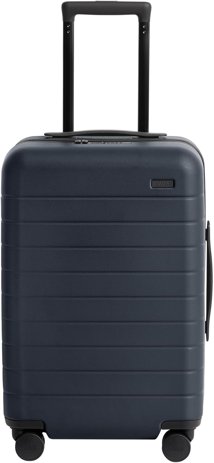 Away Carry-On Luggage, Lightweight Hardside Suitcase with Spinner Wheels, 22 Inch Airline Approved, TSA Lock, Navy Blue