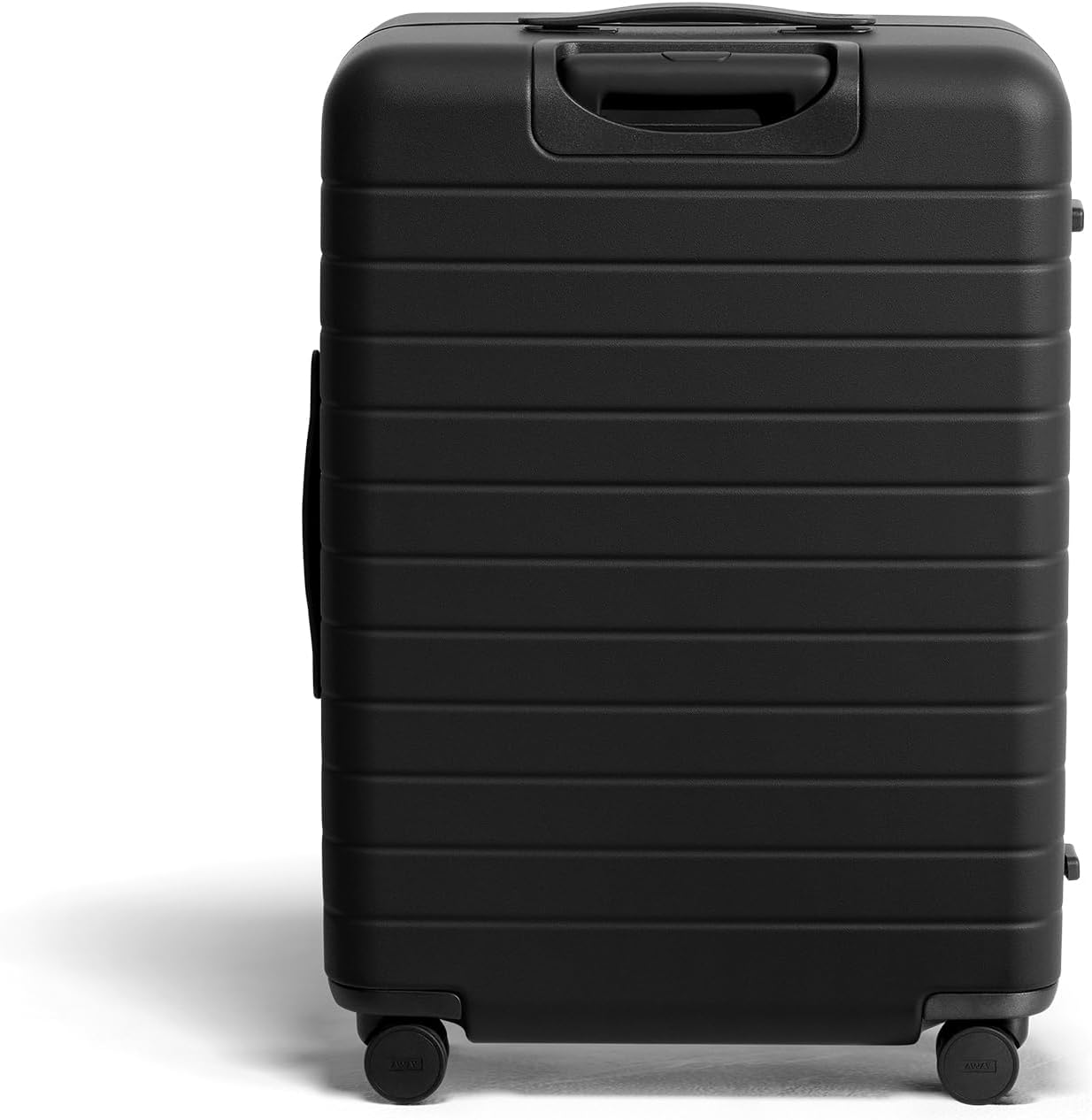 Away Medium Checked Luggage, Lightweight Hard Shell Suitcase with Spinner Wheels, Durable Rolling Luggage, TSA Lock, 26 Inch, Jet Black