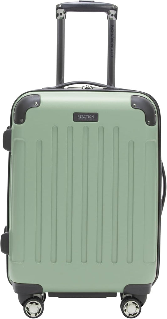 Kenneth Cole REACTION Renegade Luggage Expandable 8-Wheel Spinner Lightweight Hardside Suitcase, Seafoam, 20-Inch Carry On