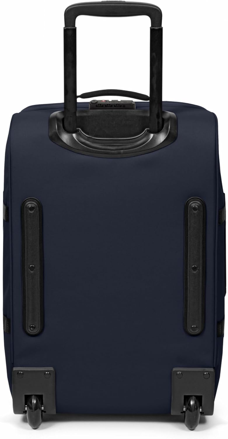 EASTPAK Tranverz S – 42L Large Wheeled Luggage with Dual Compartments, TSA Lock, Compression Straps & Smooth-Wheeling System, Ultra Marine